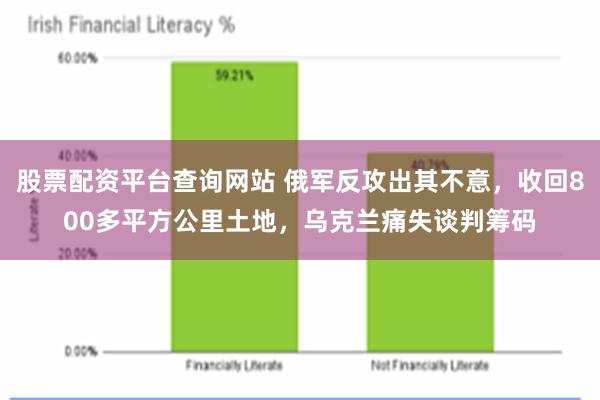 股票配资平台查询网站 俄军反攻出其不意，收回800多平方公里土地，乌克兰痛失谈判筹码